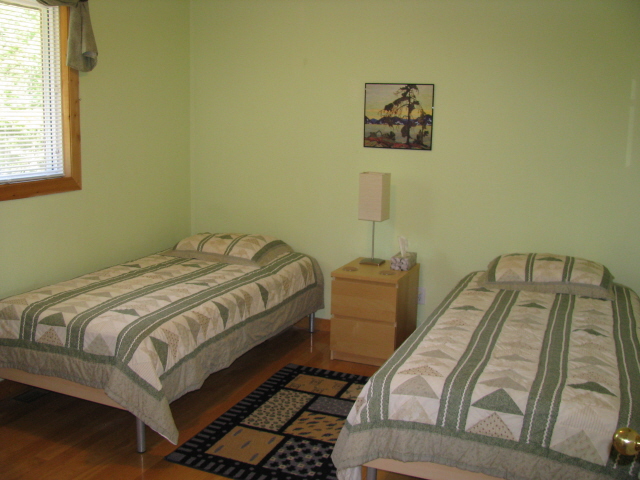 Buck Lake Cottage Rental #3-10 ~ Bedroom upstairs with 2 singles