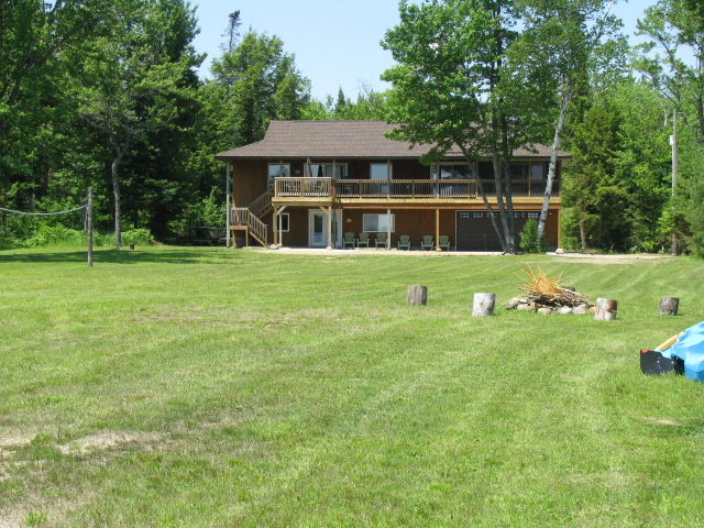 Buck Lake Cottage Rental #3-4 ~  Cottage Exterior /Fire Pit