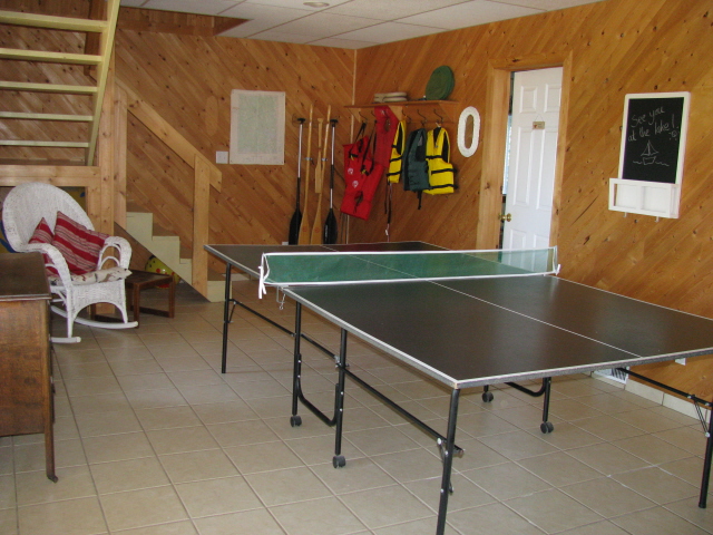 Buck Lake Cottage Rental #3-22~ Ping Pong Table Downstairs